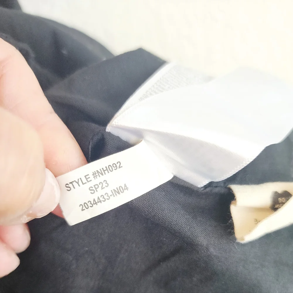 Madewell Madilynn Ruffle Neck Lucie Black Midi Dress Size 0 - Picture 8 of 14